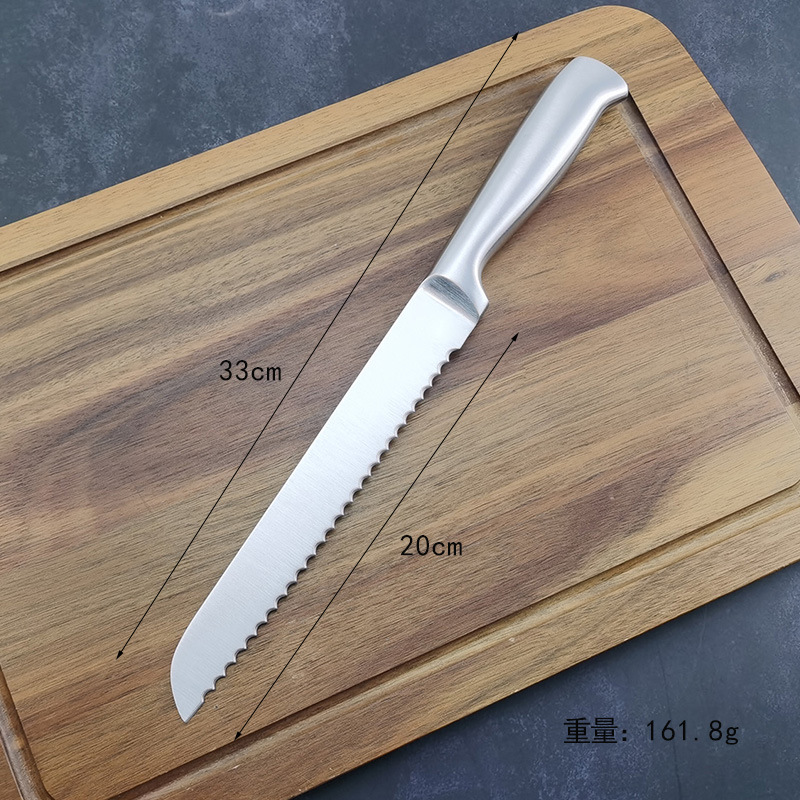 [679376270835-8寸面包刀] Stainless Steel 6-Piece Set (7 Options) (8" Bread Knife)